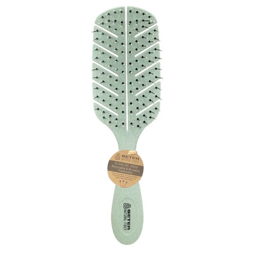 Brosse en fibres naturelles, verte, Beter