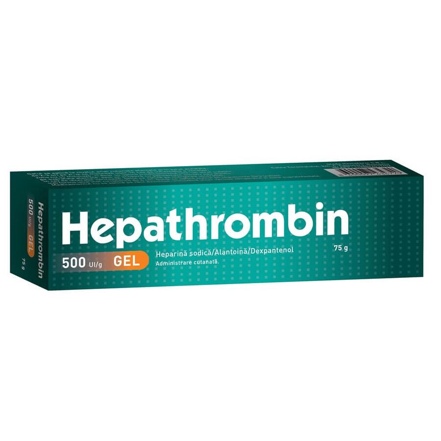 Gel d'hépathrombine, 500 UI/g, 75 g, Hemofarm