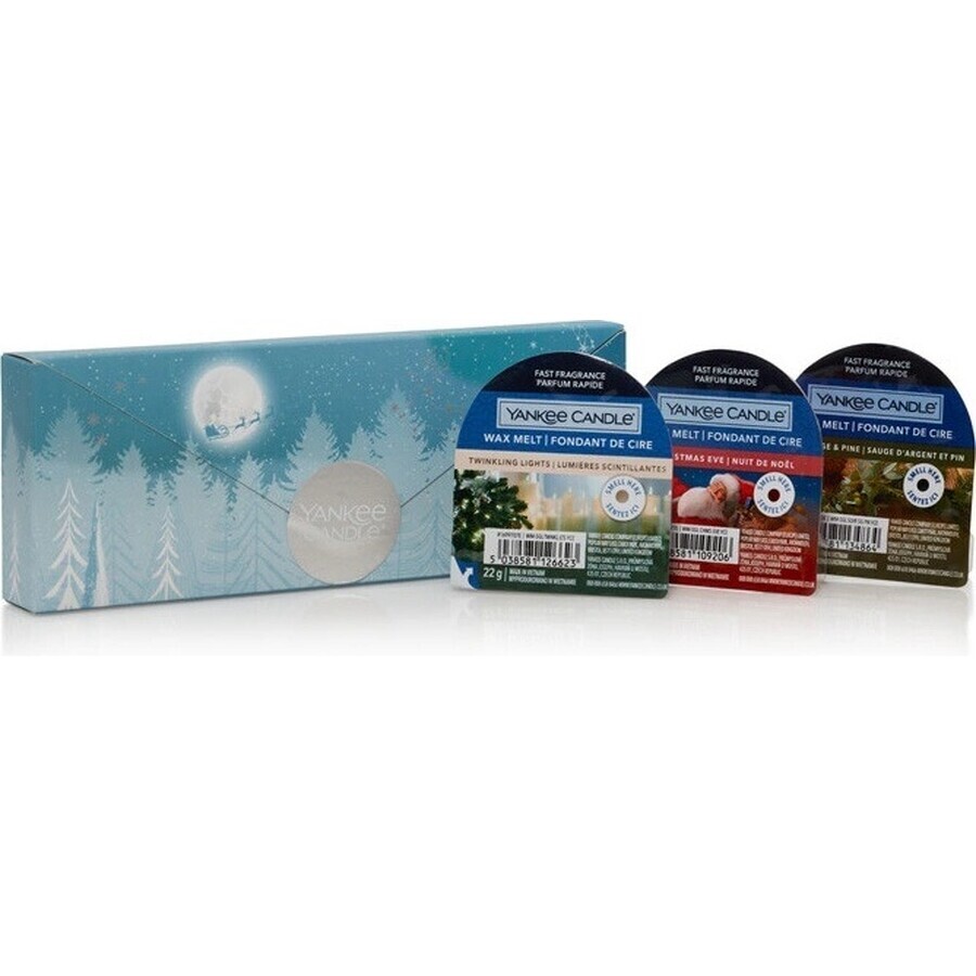 Yankee Candle Gift Set 3x Scented Wax 1×1 pc, coffret cadeau