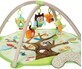 SKIP HOP Couverture de jeu 5 jouets, coussin Treetop Friends, vert-brun 0 m+ 1&#215;1 pcs, pour que les petits jouent avec