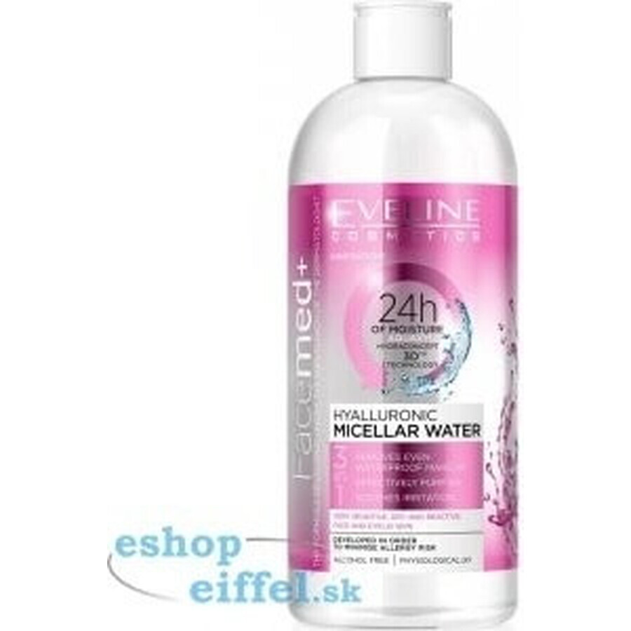 EVELINE FACEMED+ Agua Micelar Limpiadora 1×400 ml, agua micelar