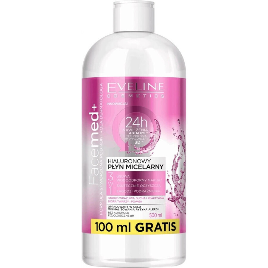 EVELINE FACEMED+ Agua Micelar Limpiadora 1×400 ml, agua micelar