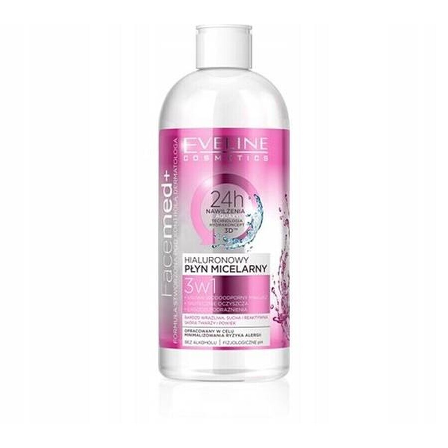 EVELINE FACEMED+ Agua Micelar Limpiadora 1×400 ml, agua micelar