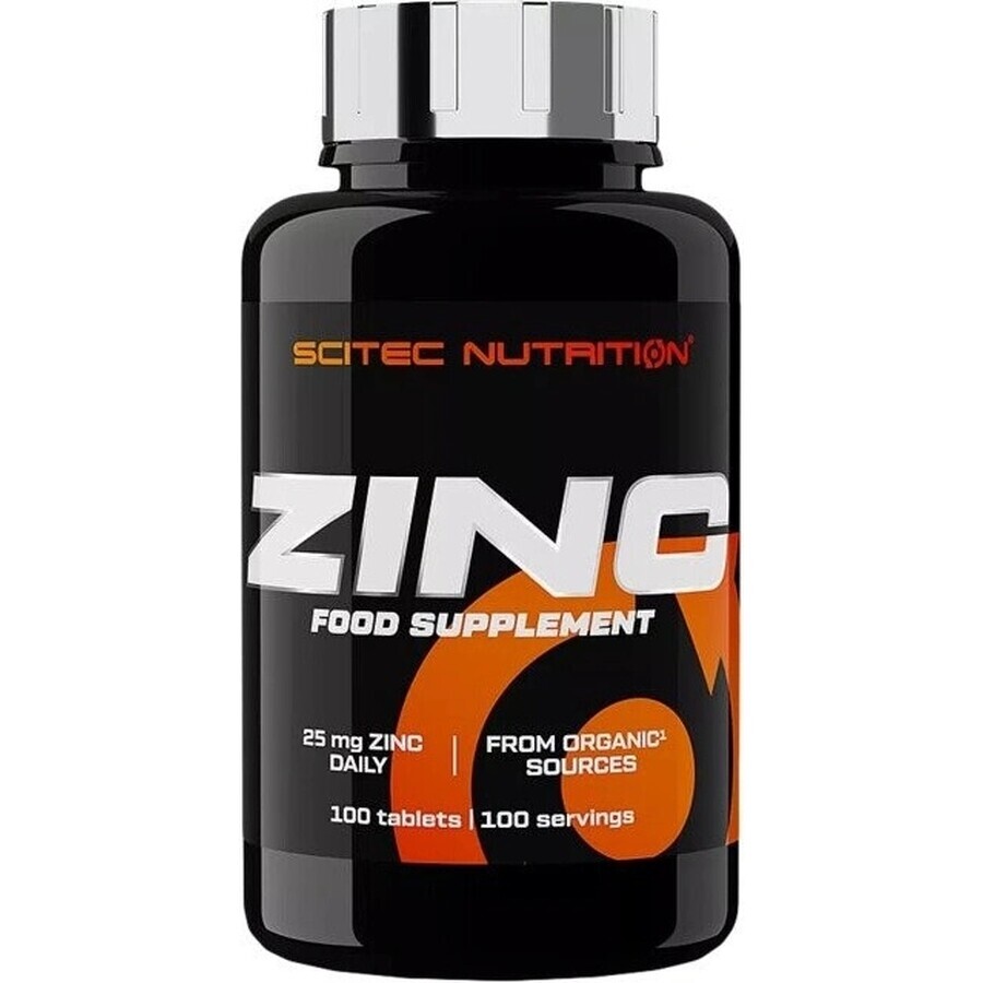 Scitec Nutrition Zinc 1×100 tbl, complemento alimenticio