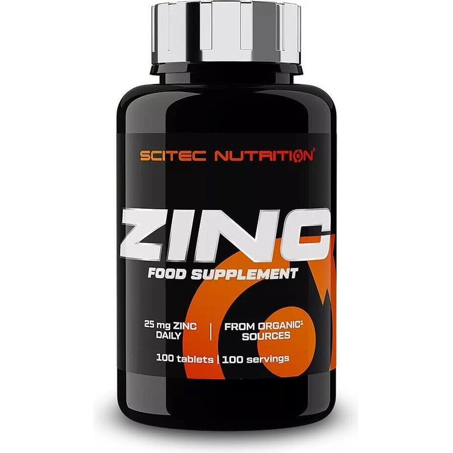 Scitec Nutrition Zinc 1×100 tbl, complemento alimenticio