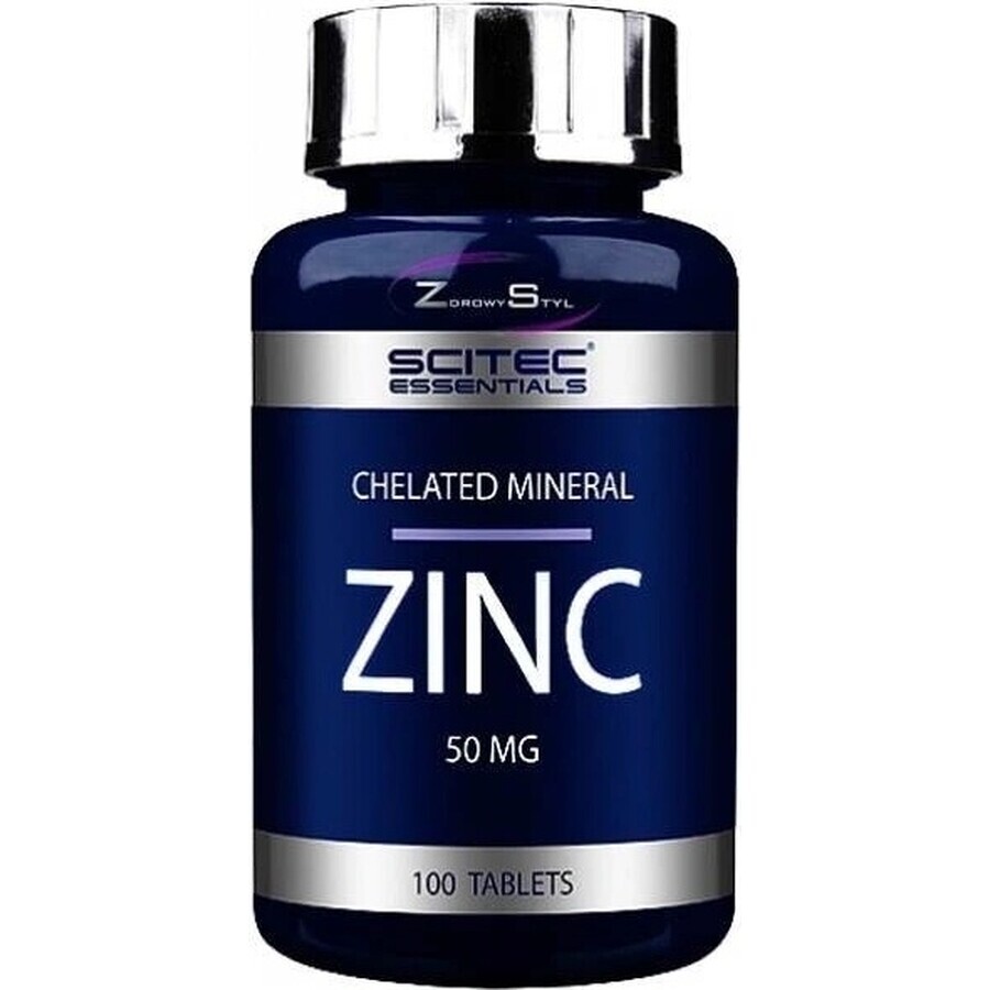 Scitec Nutrition Zinc 1×100 tbl, complemento alimenticio