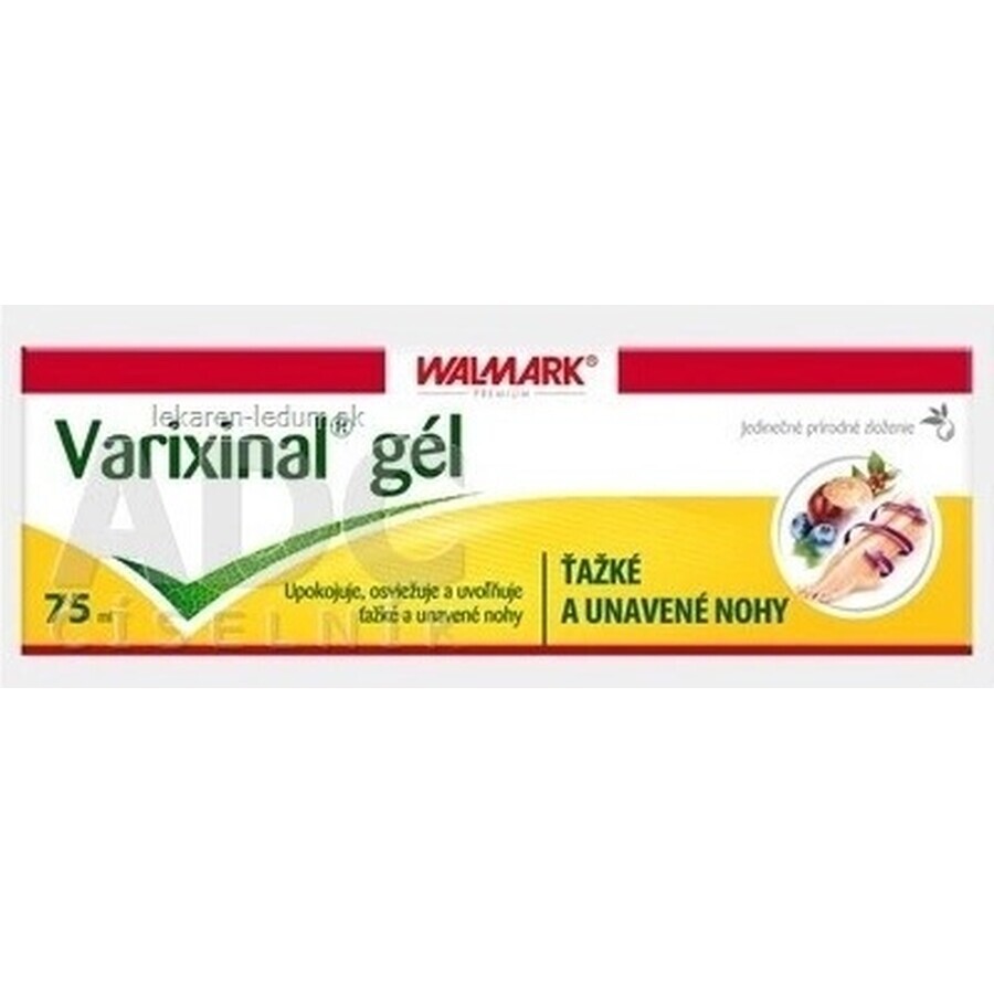 WALMARK Varixinal gel 1×75 ml, gel da massaggio per piedi pesanti e stanchi