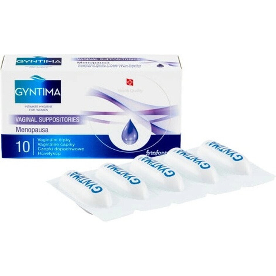 GYNTIMA MENOPAUSA 1×10 pcs, supositorios vaginales