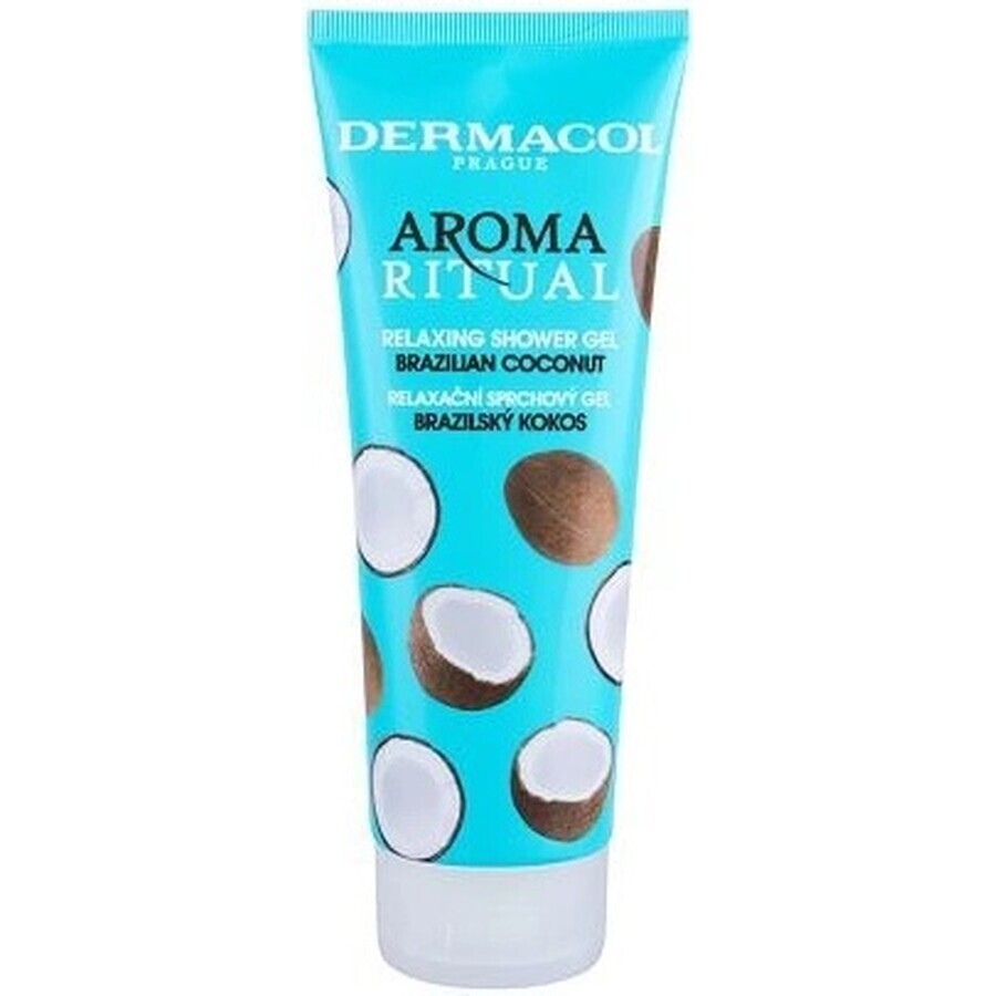 Dermacol Aroma Ritual gel de duș relaxant nucă de cocos braziliană 1×250 ml, cu ulei de nucă de cocos