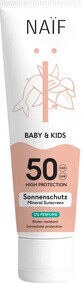 NA&#207;F Cr&#232;me solaire SPF 50 pour enfants et b&#233;b&#233;s sans parfum 1&#215;100 ml, protection solaire