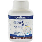 MedPharma ZINOC 25 mg Forte 1×107 tbl, (gluconate de zinc)