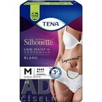 TENA Silhouette Normale Vita Bassa Blanc M 1×6 pezzi, biancheria intima per incontinenza da donna