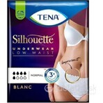 TENA Silhouette Normale Vita Bassa Blanc M 1×6 pezzi, biancheria intima per incontinenza da donna