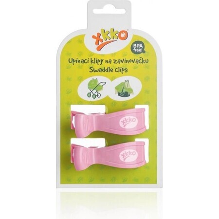 XKKO Trolley clips 2 pcs - rosa 1×1 pc