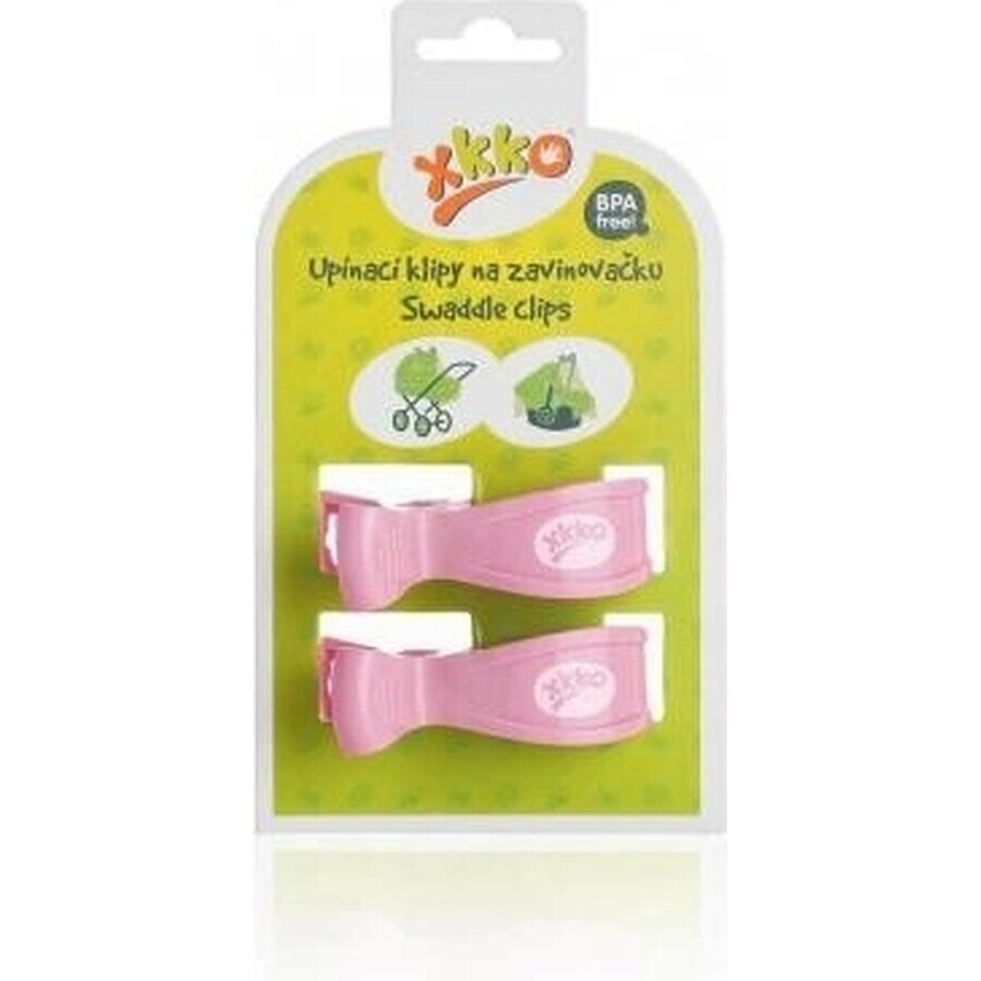 XKKO Trolley clips 2 pcs - rosa 1×1 pc