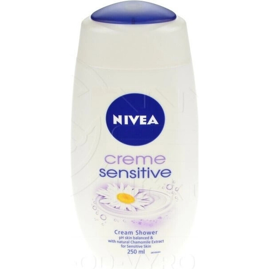 NIVEA Creme Sensitive Douchegel 250 ml 1×250 ml 1×250 ml, hydrateert de huid