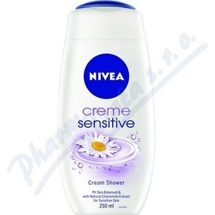 NIVEA Creme Sensitive Douchegel 250 ml 1×250 ml 1×250 ml, hydrateert de huid