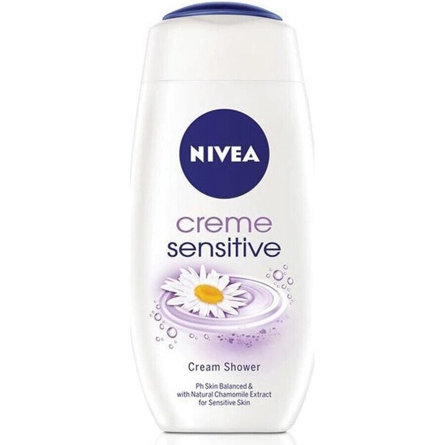 NIVEA Creme Sensitive Douchegel 250 ml 1×250 ml 1×250 ml, hydrateert de huid