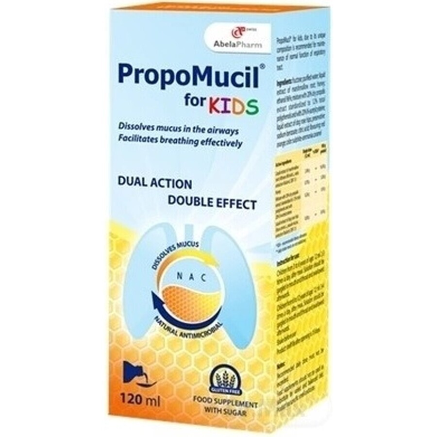 PropoMucil for KIDS 1×120 ml, sirop d'immunité