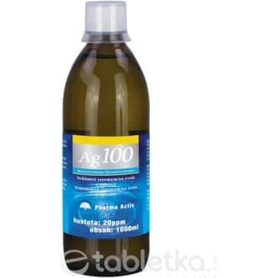 Pharma Activ Colloidal silver Ag100 1×1000 ml, 20 ppm, colloidal silver