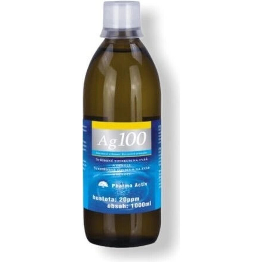 Pharma Activ Colloidal silver Ag100 1×1000 ml, 20 ppm, colloidal silver