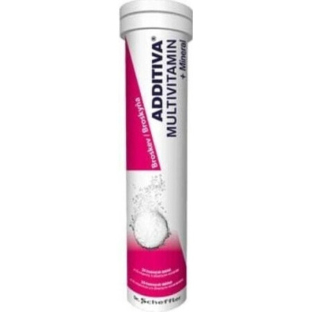 ADDITIVA MULTIVITAMINE + Minéral, Peach 1×20 tbl