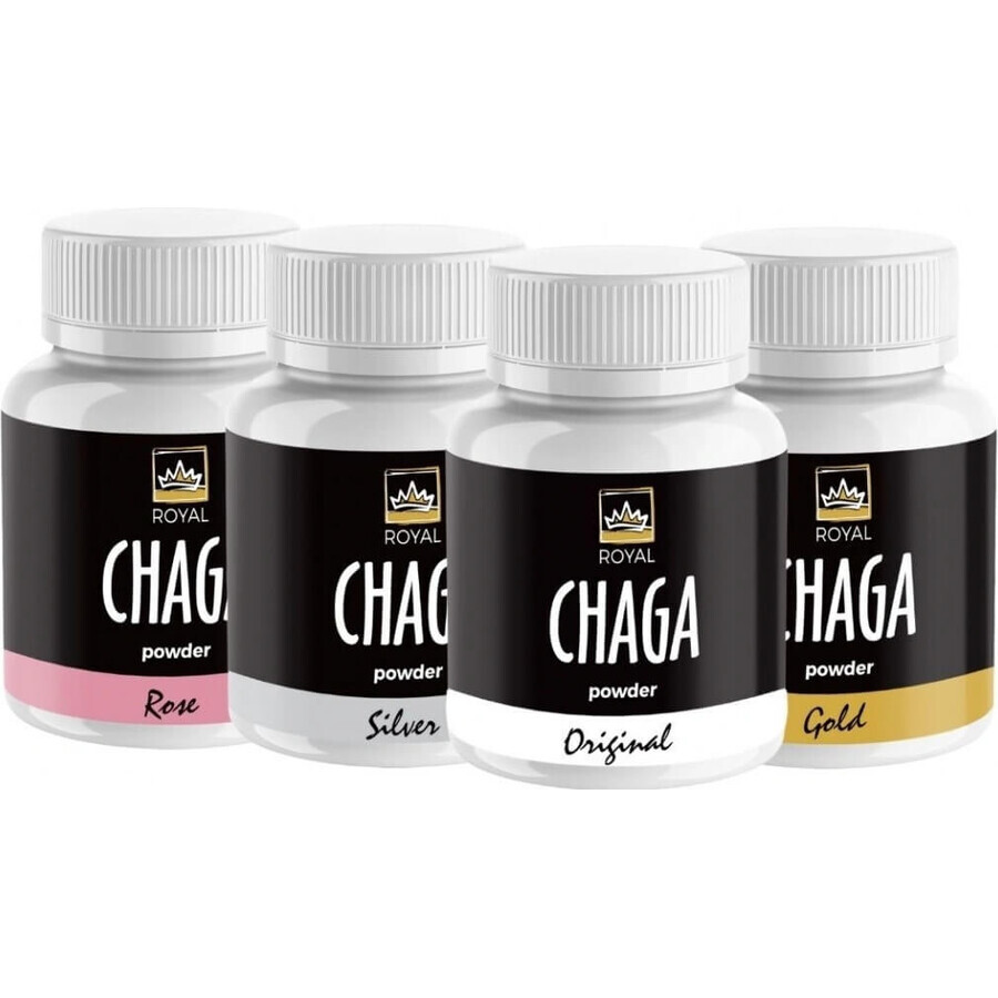 Royal Chaga Siberian Chaga Powder Extract 1×90g, complément alimentaire