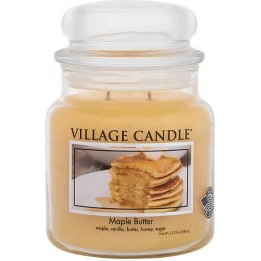 Village Candle Lumânare parfumată în sticlă - Maple Butter - Maple syrup, mediu 1×1 buc, lumânare parfumată