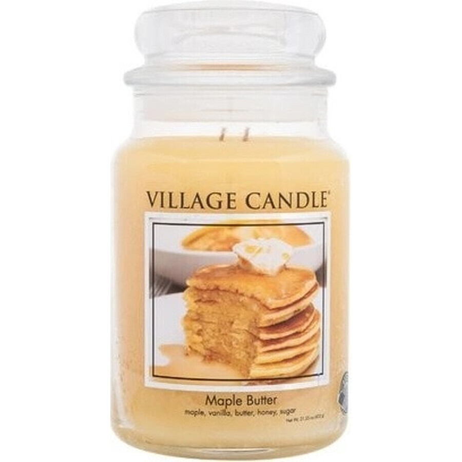 Village Candle Lumânare parfumată în sticlă - Maple Butter - Maple syrup, mediu 1×1 buc, lumânare parfumată