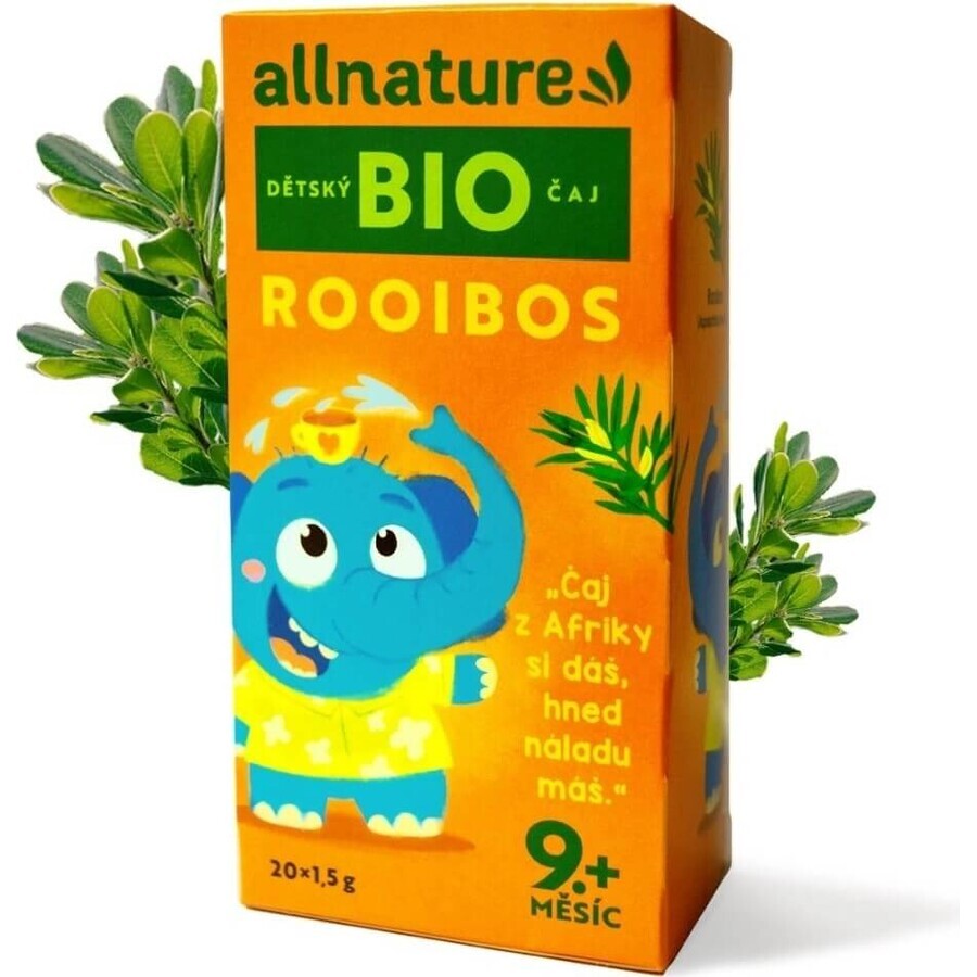 Allnature Organic Children's Tea Rooibos 20×1,5 g, tisane