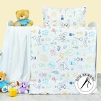 Children's cotton bed linen EMI Happy white 1×1 set, children's bed linen