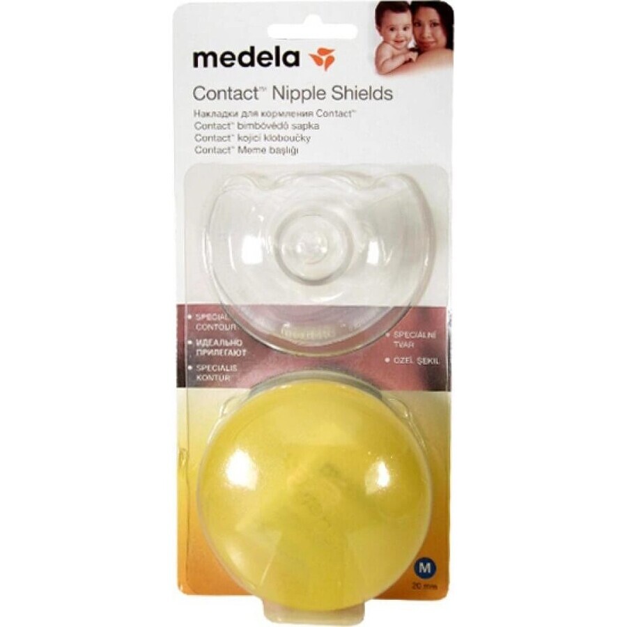 Medela Contact capace de alăptare - M (20 mm) 1×1 buc, capace de alăptare