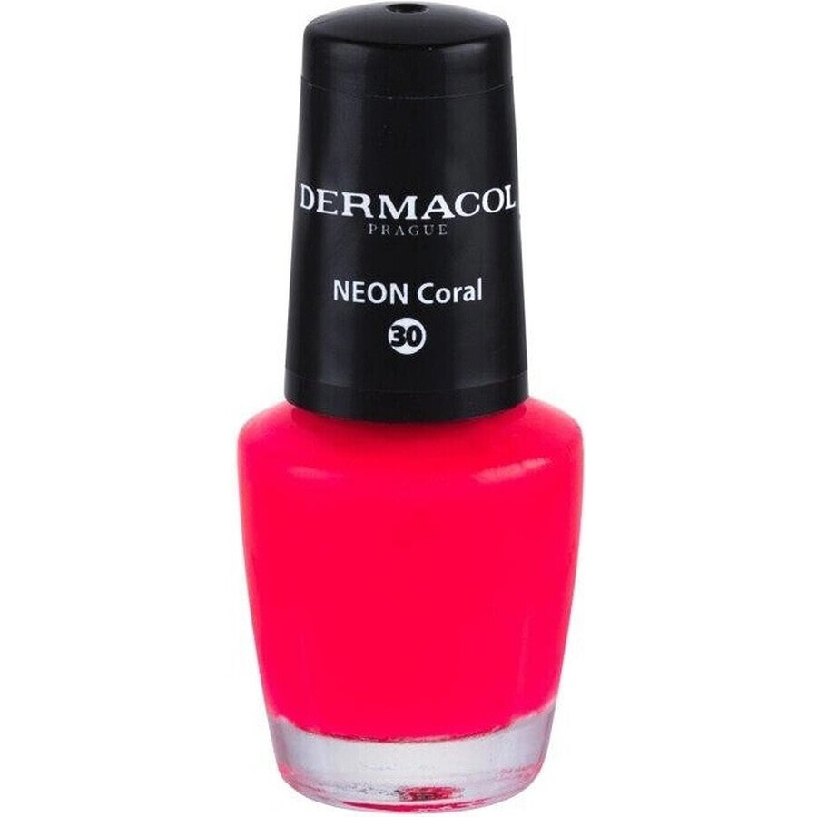 Dermacol Vernis à ongles Neon Coral No.30 1×5 ml, vernis à ongles