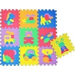 FOAM MASTER TRADING Foam mat animals and vehicles 1×9 pcs, foam puzzle