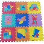 FOAM MASTER TRADING Foam mat animals and vehicles 1×9 pcs, foam puzzle