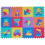 FOAM MASTER TRADING Foam mat animals and vehicles 1×9 pcs, foam puzzle