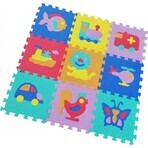 FOAM MASTER TRADING Foam mat animals and vehicles 1×9 pcs, foam puzzle