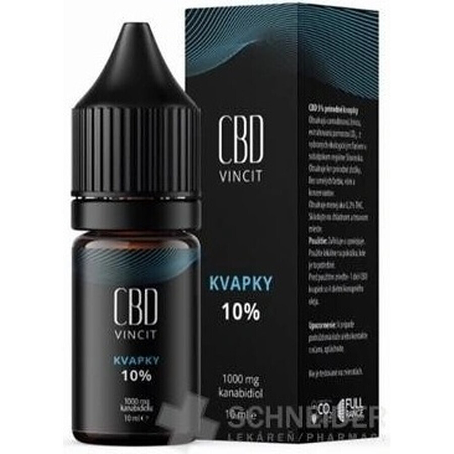 CBD Vincit CBD drops 10% 1×10 ml 1×10 ml avec seulement des ingrédients naturels