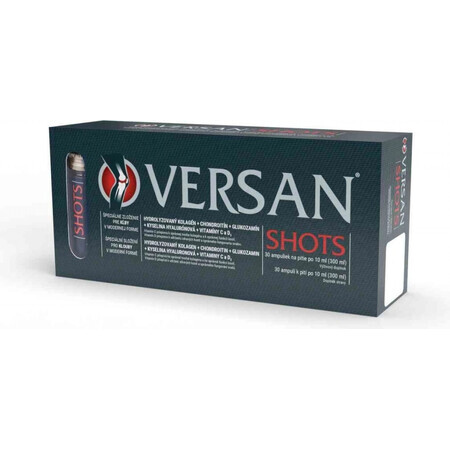 VERSAN SHOTS 30x10 ml 30×10 ml 30×10 ml 30×10 ml, supplément nutritionnel pour le système musculo-squelettique