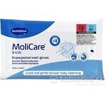 MoliCare SKIN Gants de lavage imbibés 1×8 pcs, gamme bleue