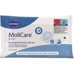 MoliCare SKIN Gants de lavage imbibés 1×8 pcs, gamme bleue