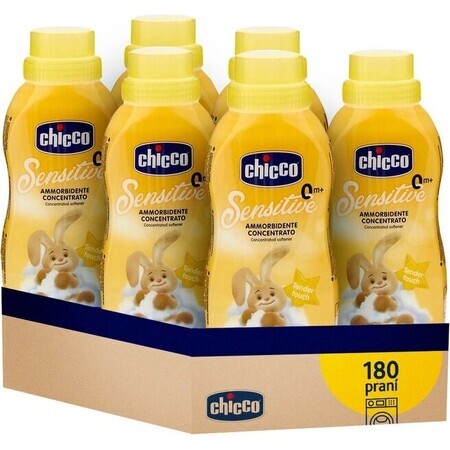 6x CHICCO CHICCO Acondicionador concentrado para tejidos Gentle touch 750 ml (6x30 lavados) 6×750 ml, acondicionador para tejidos