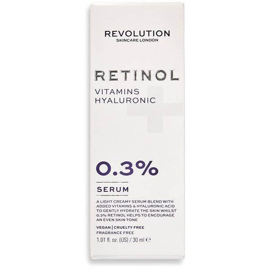 Revolution Skincare 0.3% Retinol con Vitaminas y Ácido Hialurónico Serum 1×1 ud.