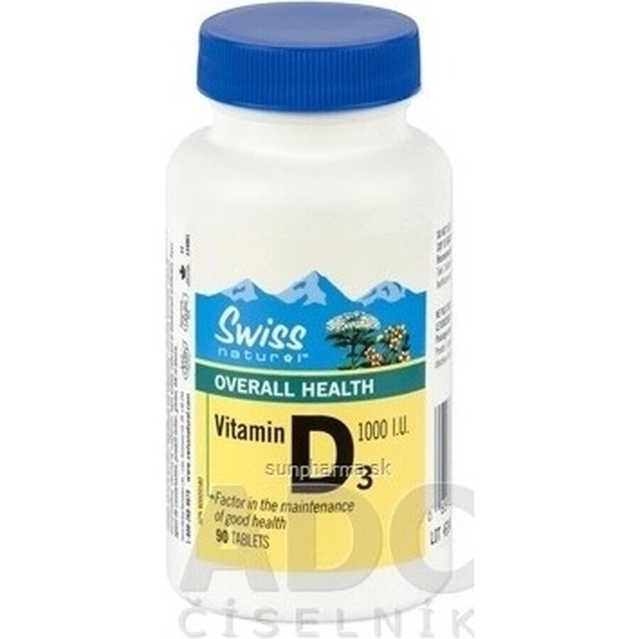 NATUREVIA VITAMINE D3 EFFECT 1000 U.I. 1×90 pcs, complément alimentaire