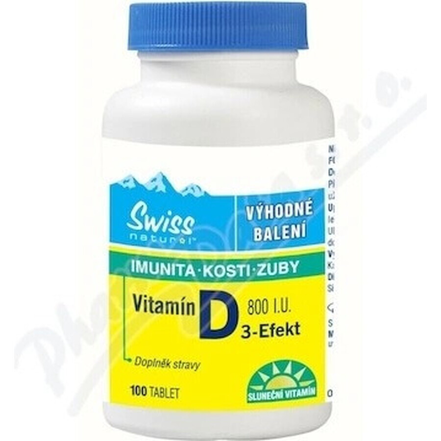 NATUREVIA VITAMINE D3 EFFECT 1000 U.I. 1×90 pcs, complément alimentaire