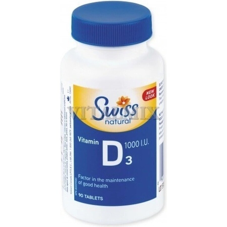 NATUREVIA VITAMINE D3 EFFECT 1000 U.I. 1×90 pcs, complément alimentaire