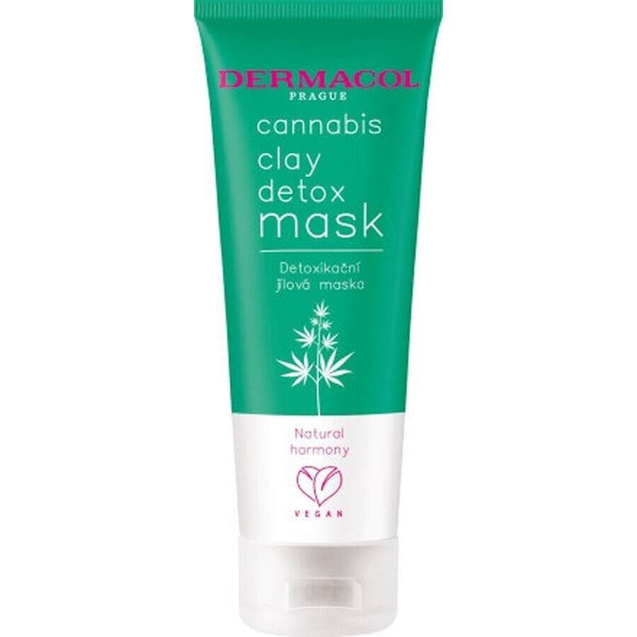 Dermacol Cannabis mascarilla desintoxicante con arcilla 1×100 ml, mascarilla facial