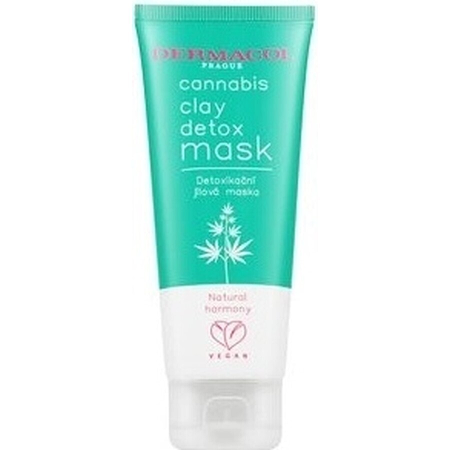 Dermacol Cannabis mascarilla desintoxicante con arcilla 1×100 ml, mascarilla facial