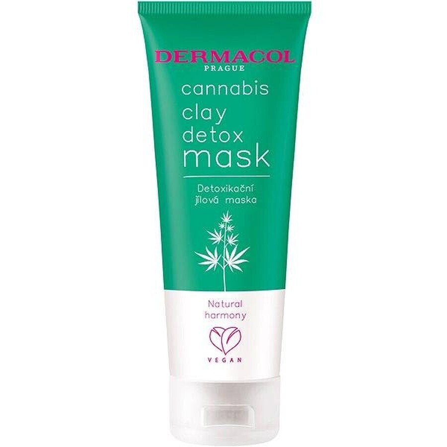 Dermacol Cannabis mascarilla desintoxicante con arcilla 1×100 ml, mascarilla facial