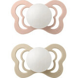 BIBS Couture chupete ortodóntico de caucho natural 2pcs 1×1 pcs - talla 1, blush night/vanilla night